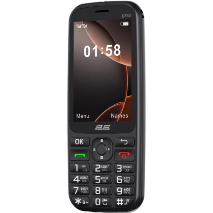 Мобільний телефон 2E E350 Black (694743656879)