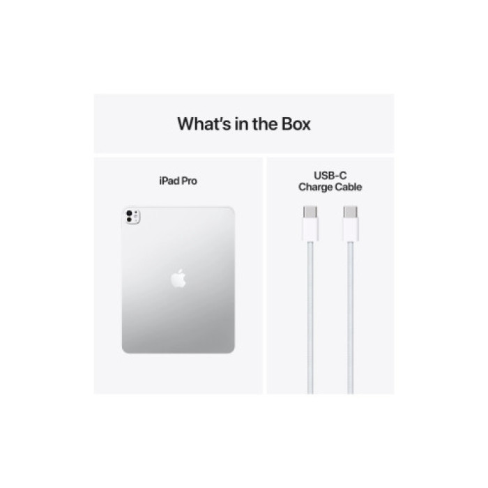 Планшет Apple iPad Pro 13" M5 Wi‑Fi + Cellular 256GB with standard glass - Silver (ME7X4TY/A)