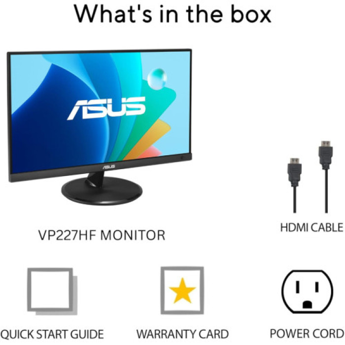Монітор ASUS VP227HF (90LM0880-B01O71)