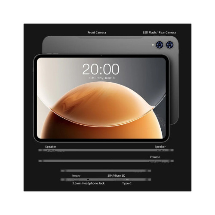 Планшет Teclast T65 13.4 6/256GB LTE Space Gray (6940709680131)