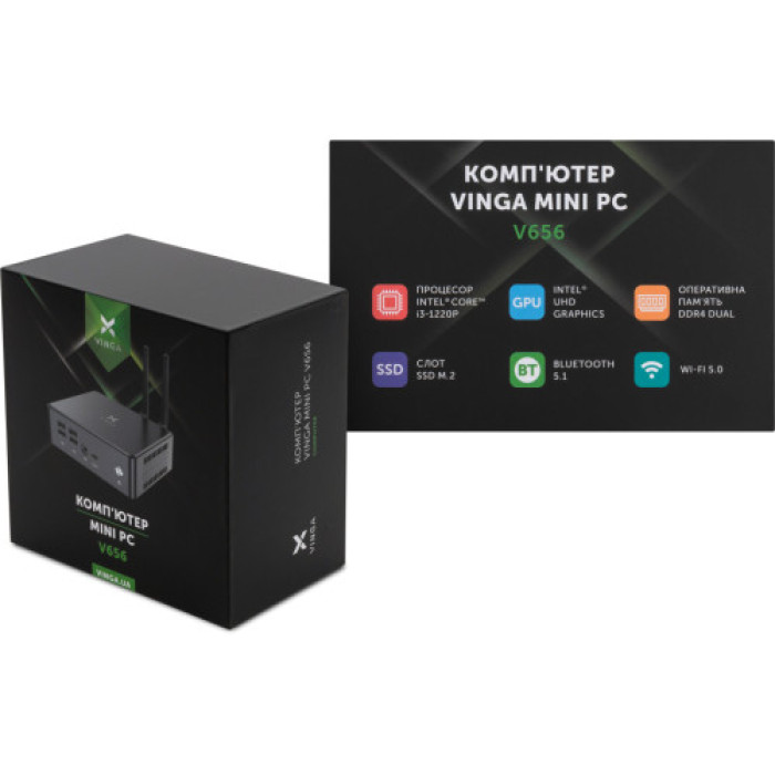 Комп'ютер Vinga Mini PC V656 (V6561220P.8256W1H)