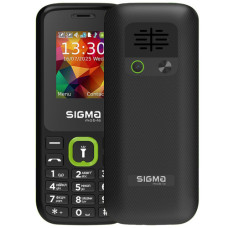 Мобільний телефон Sigma X-style 171 MINI Black-Green (4827798813720)