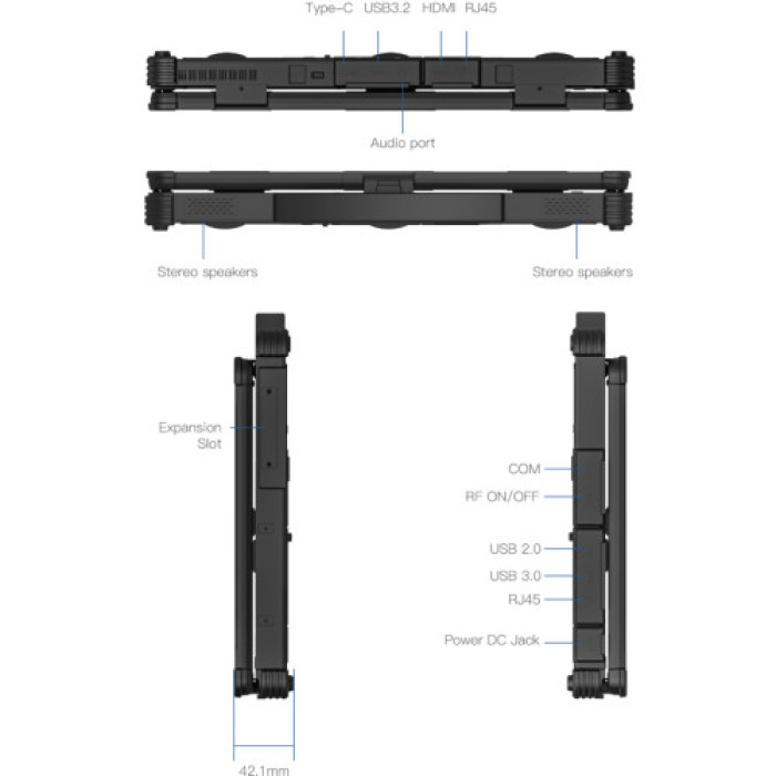Ноутбук Vinga Scout X14M (X14M-155H321024BWP)